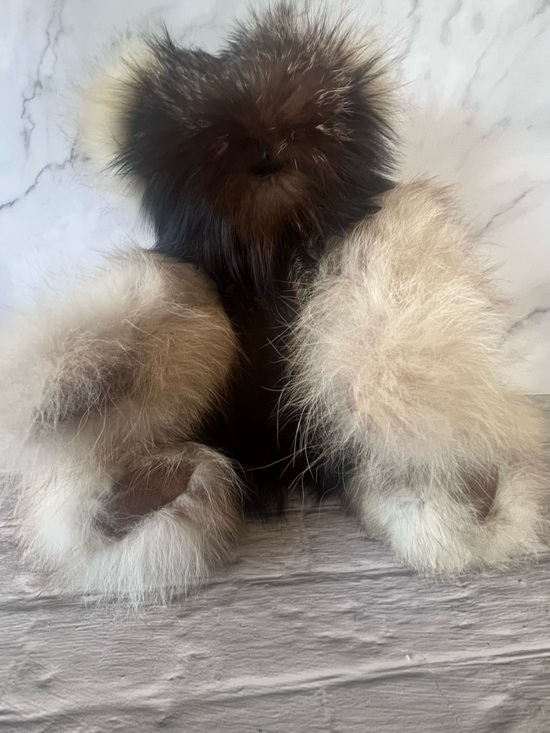 Unbranded Other - Real Fur Hand Made Teddy Bear Articulating Head & Paws